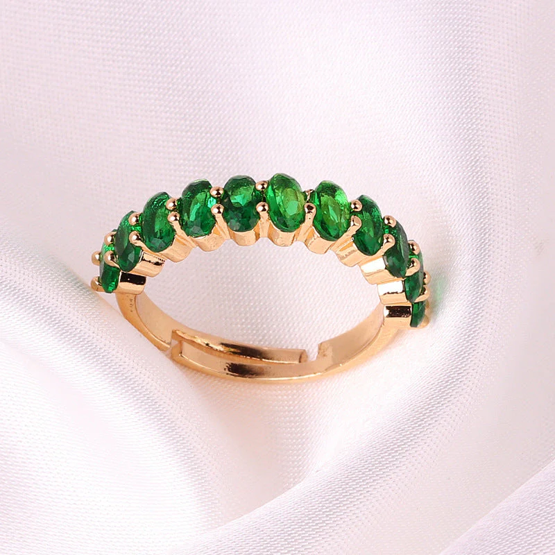 Emerald Band Ring