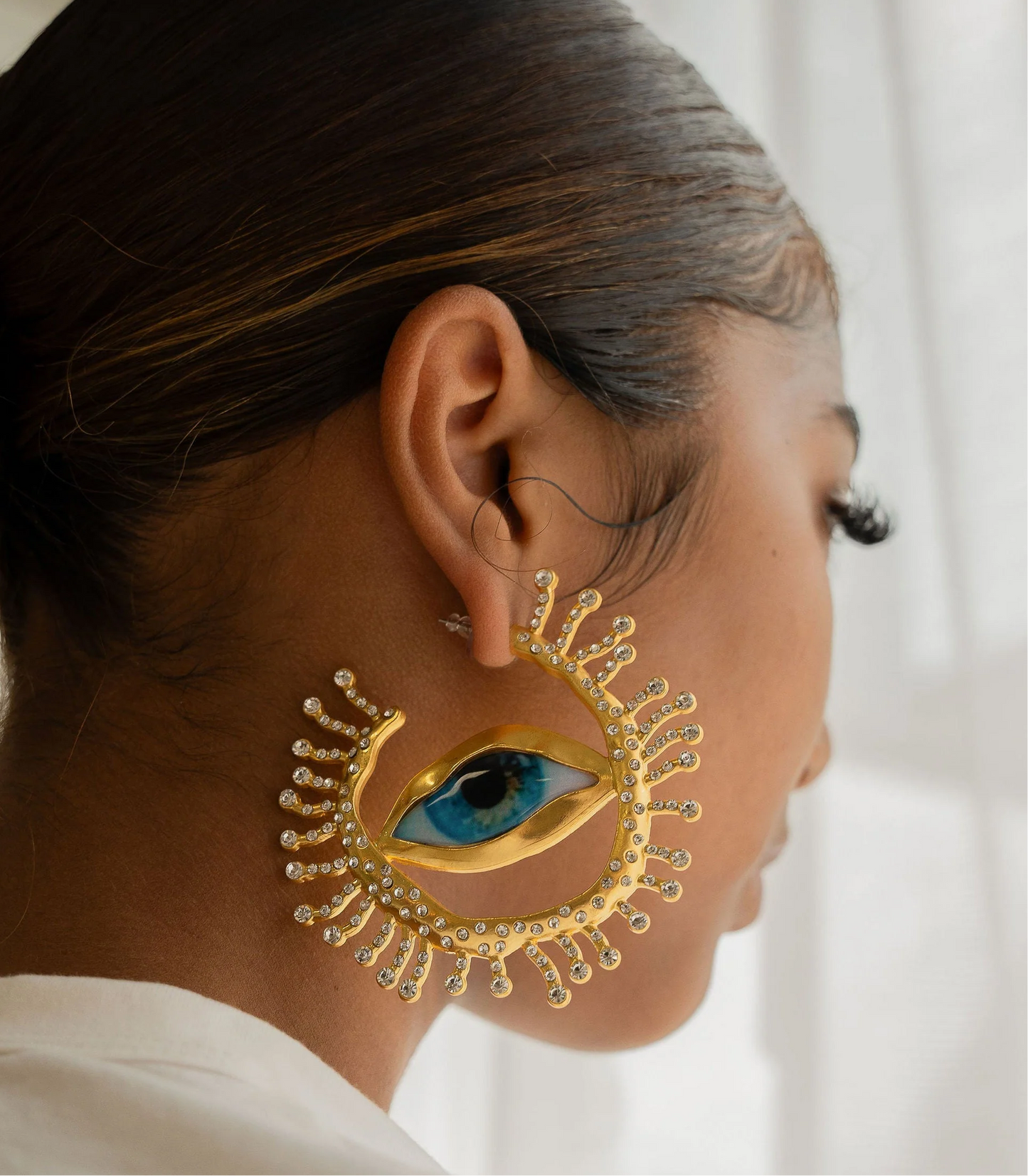 Evil Eye Junk Hoops