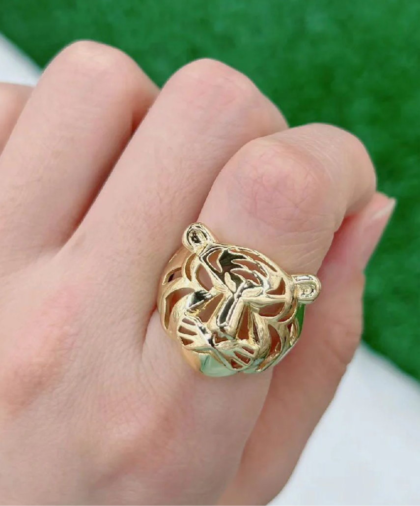 Tiger Face Ring