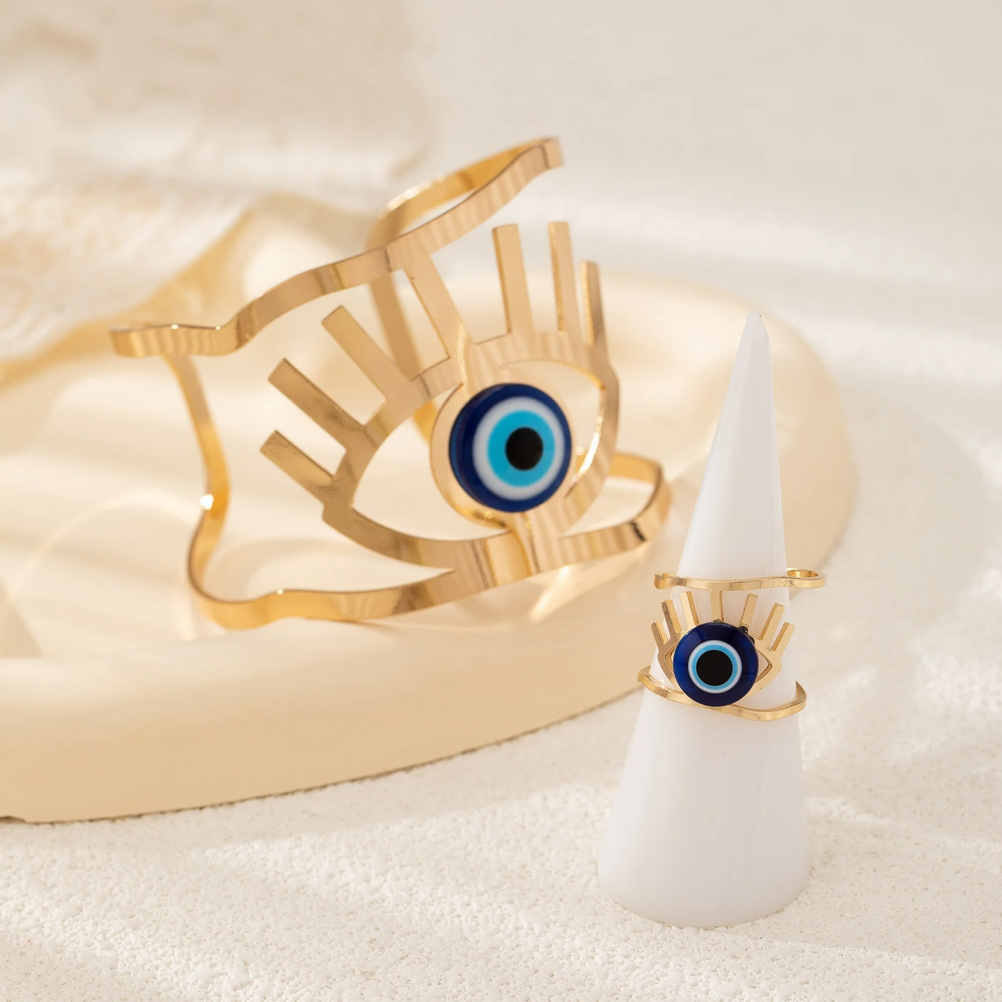 Evil Eye Bracelet and Ring