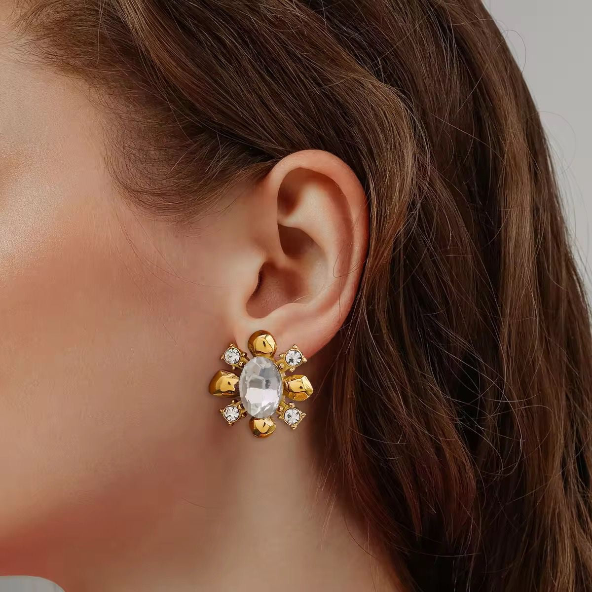Cherry Diamond Studs