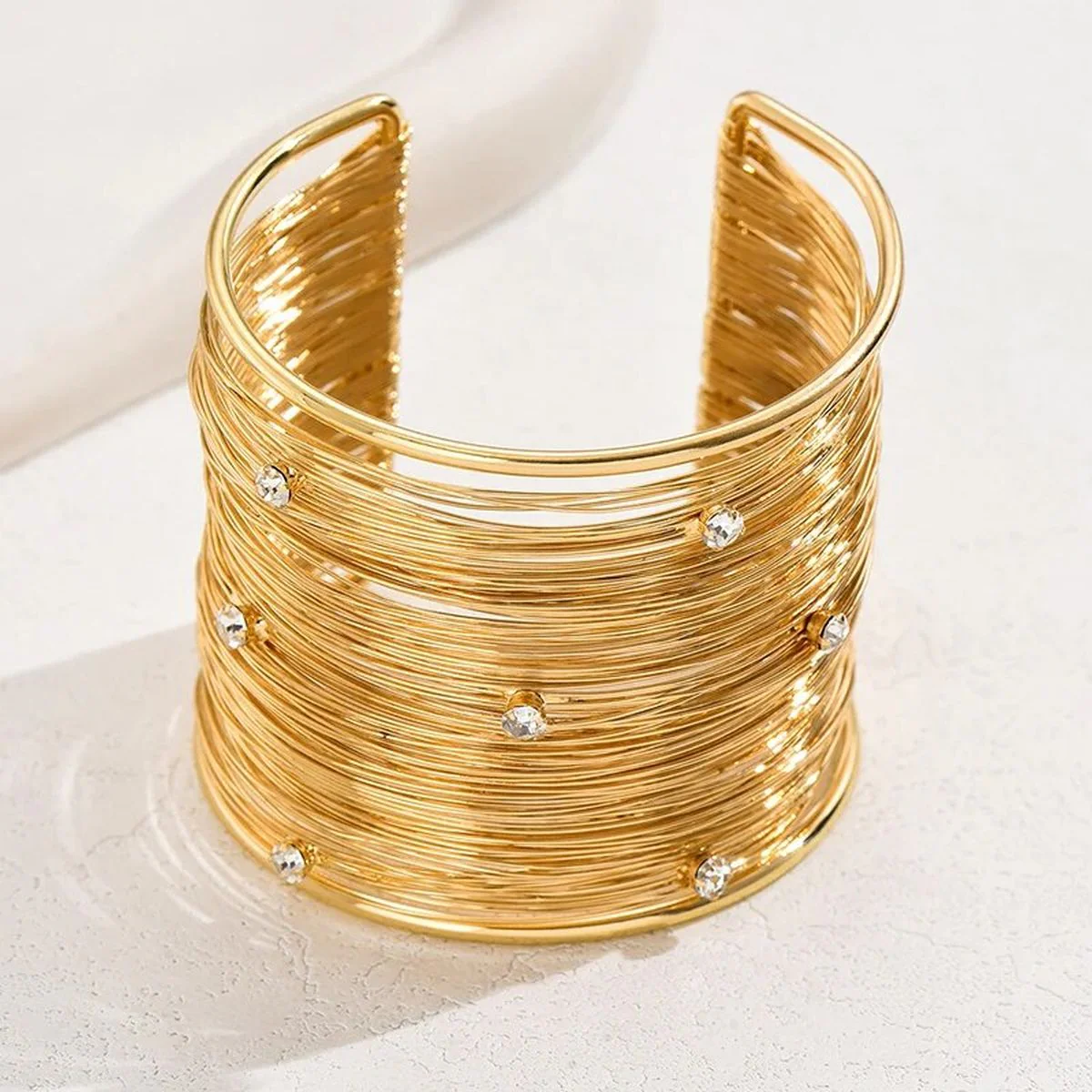 Diamond Threaded Cuff Bracelet