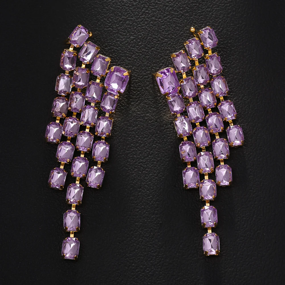 Lavender Drip Earrings