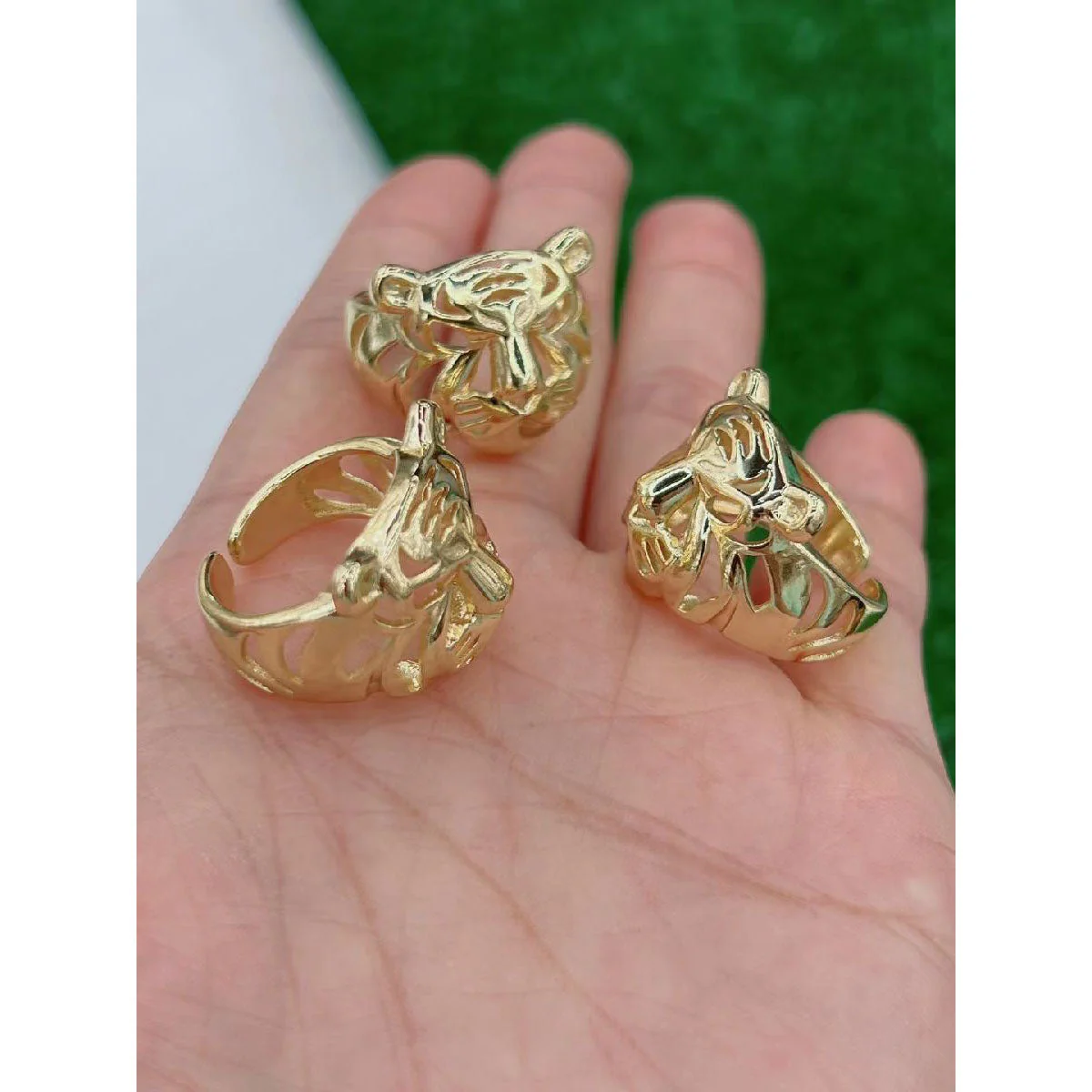 Tiger Face Ring