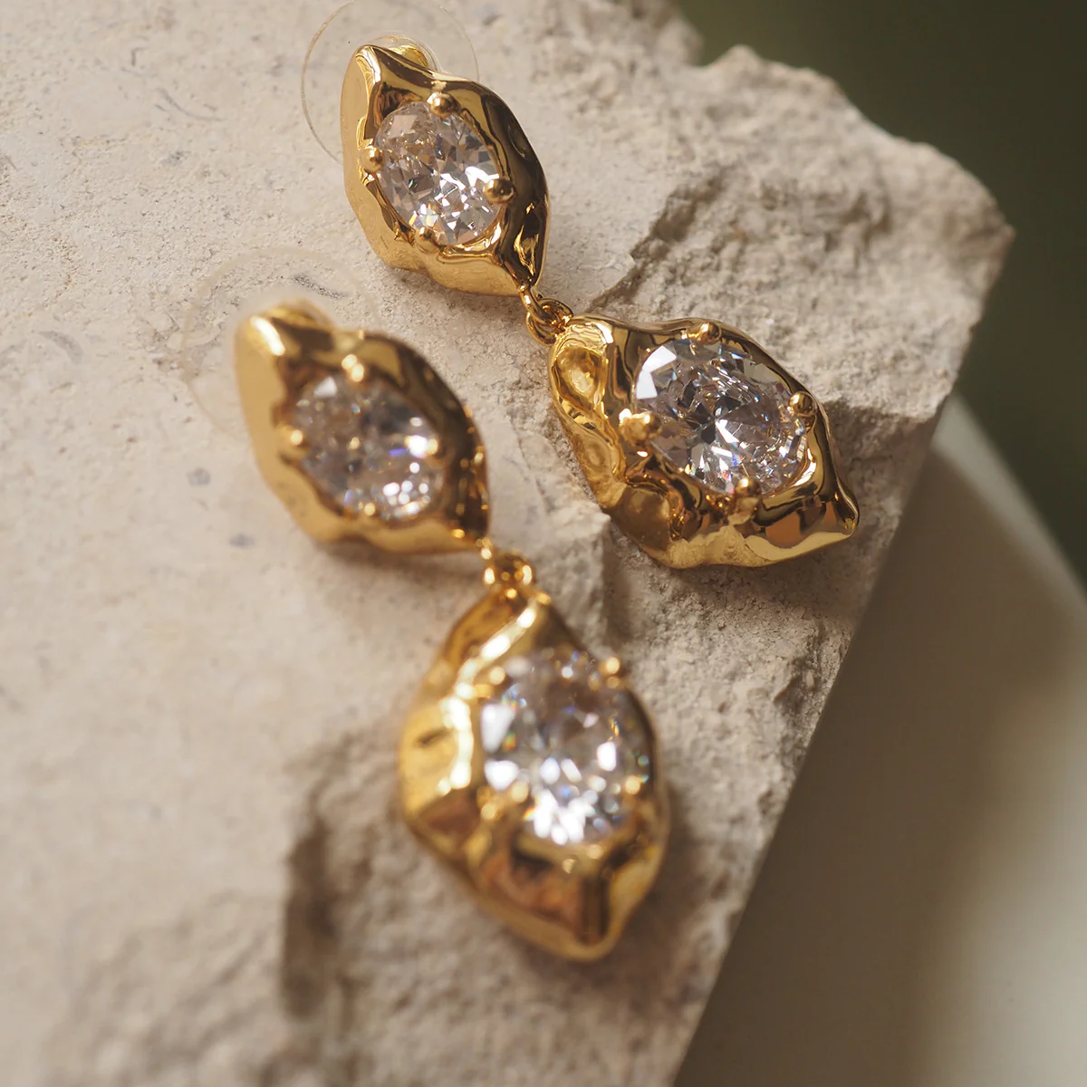 Diamond Drop Earrings