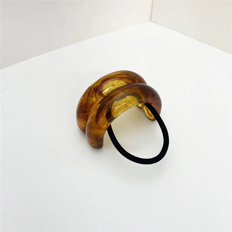Resin Brown Hairtie