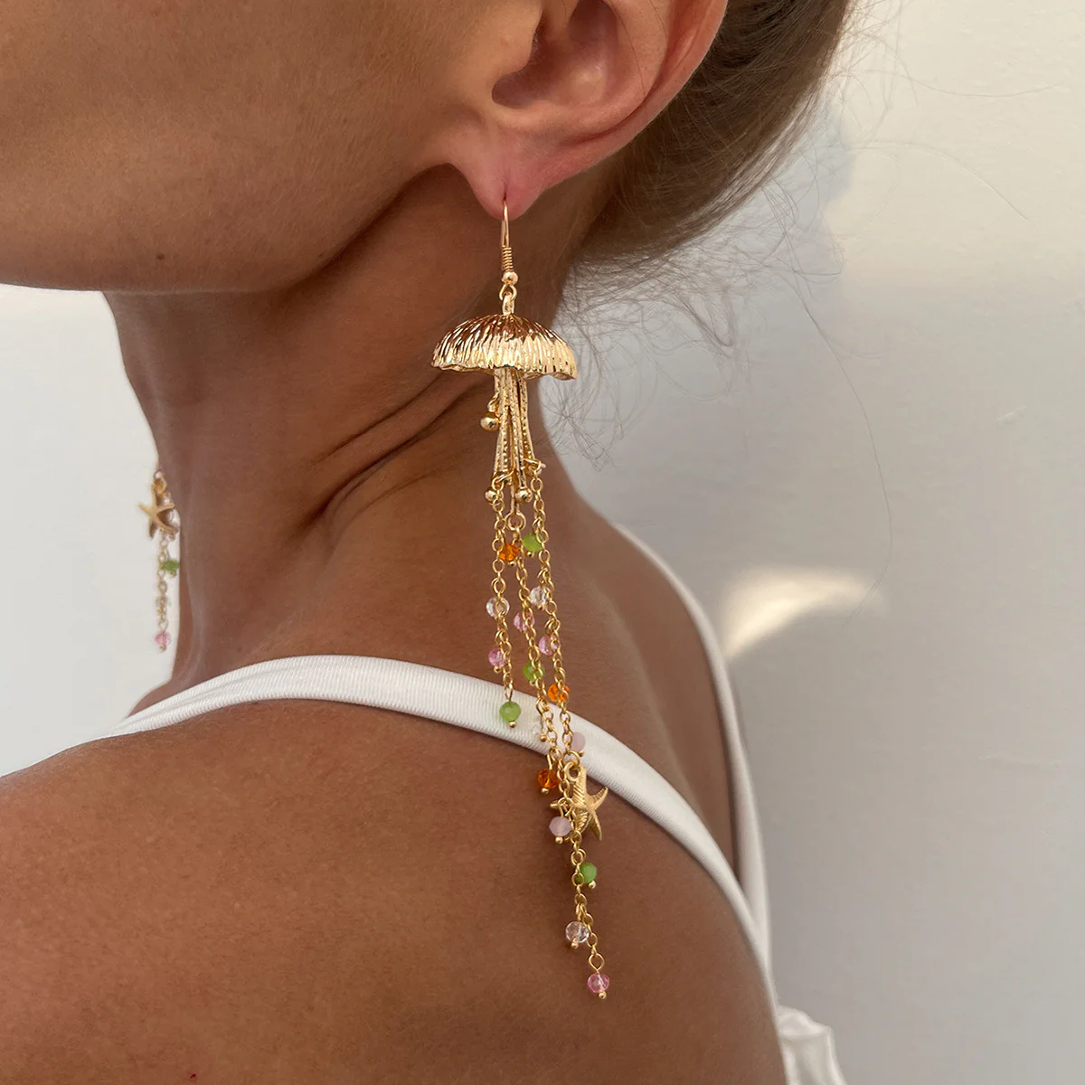 Starfish Drop  Earrings