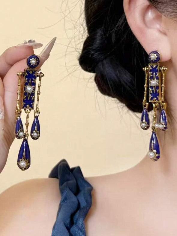 Blue Vintage Earrings