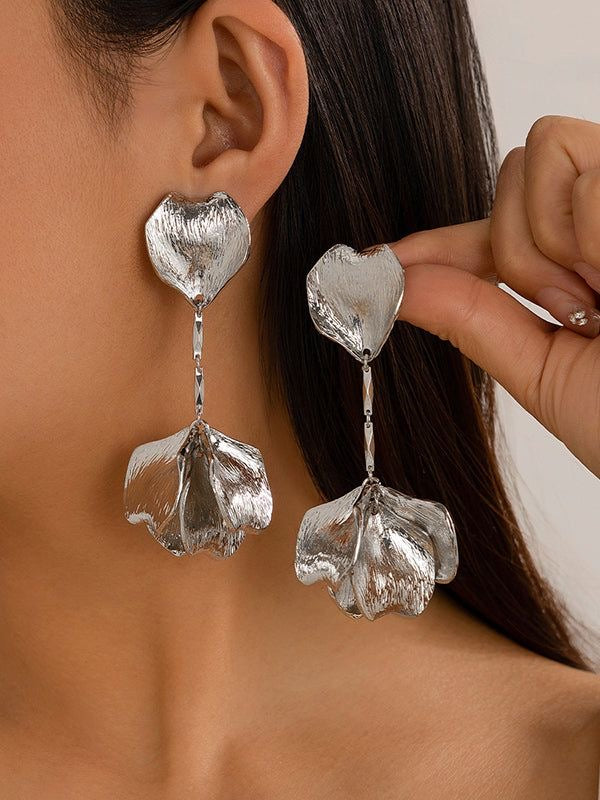 Silver Leaf Earring