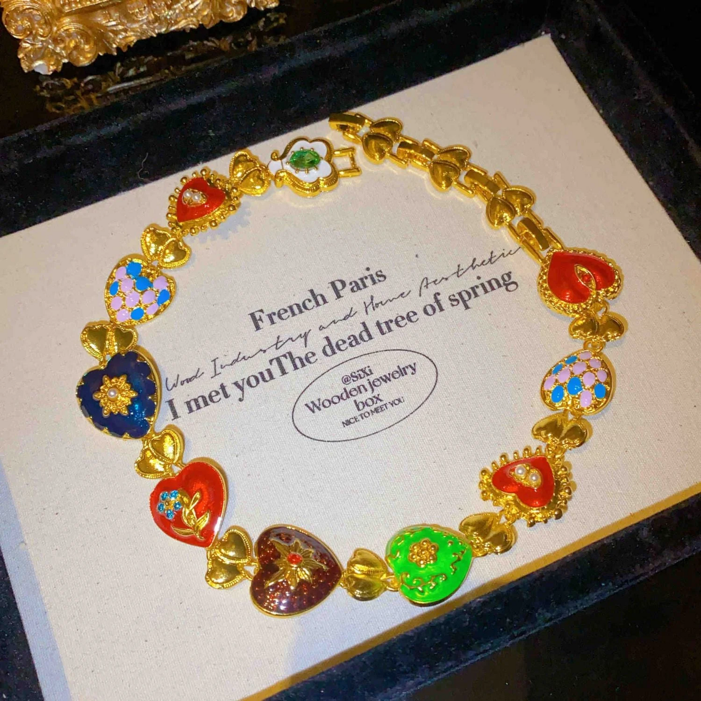Rainbow Heart Enamel Set