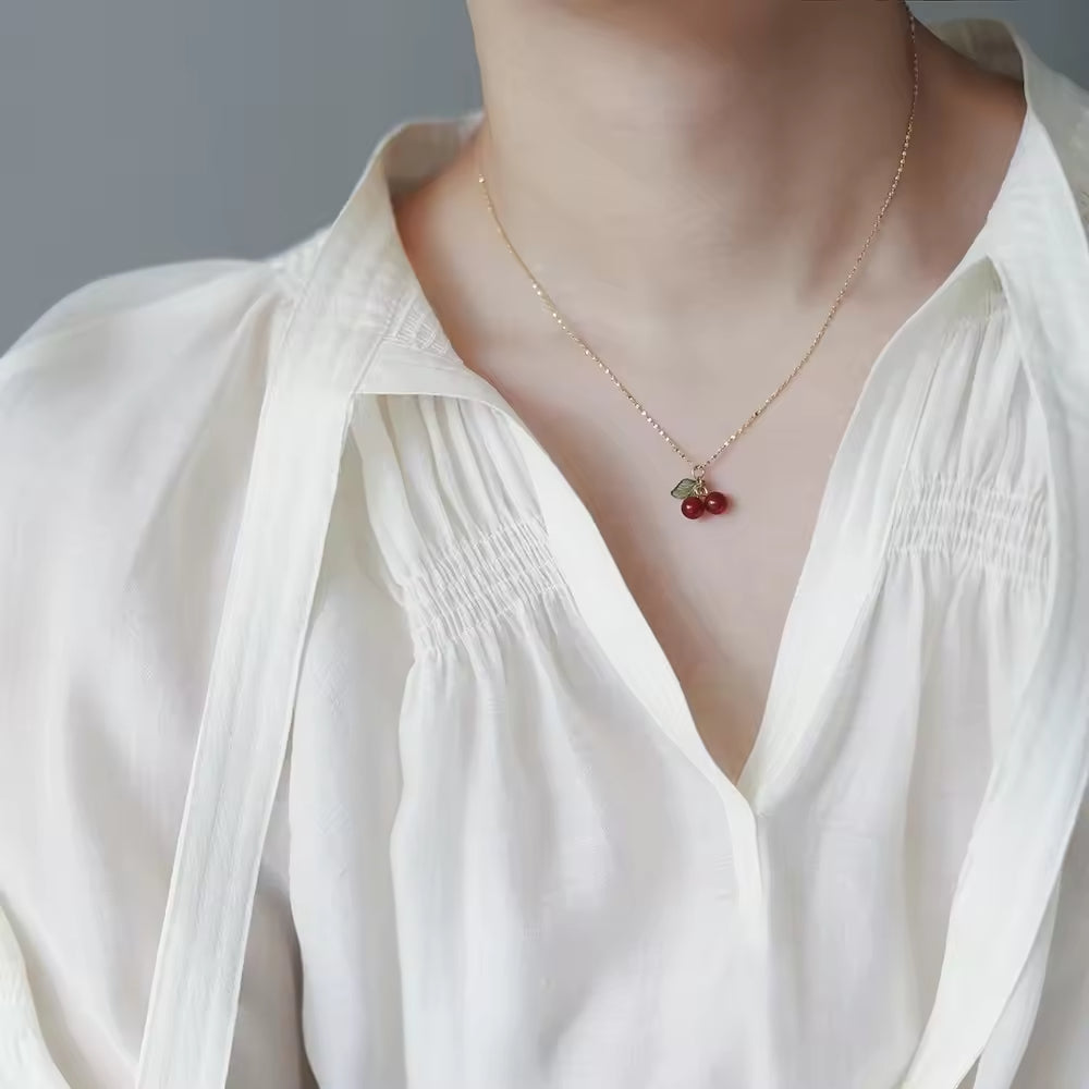 Cherry Pendant Necklace