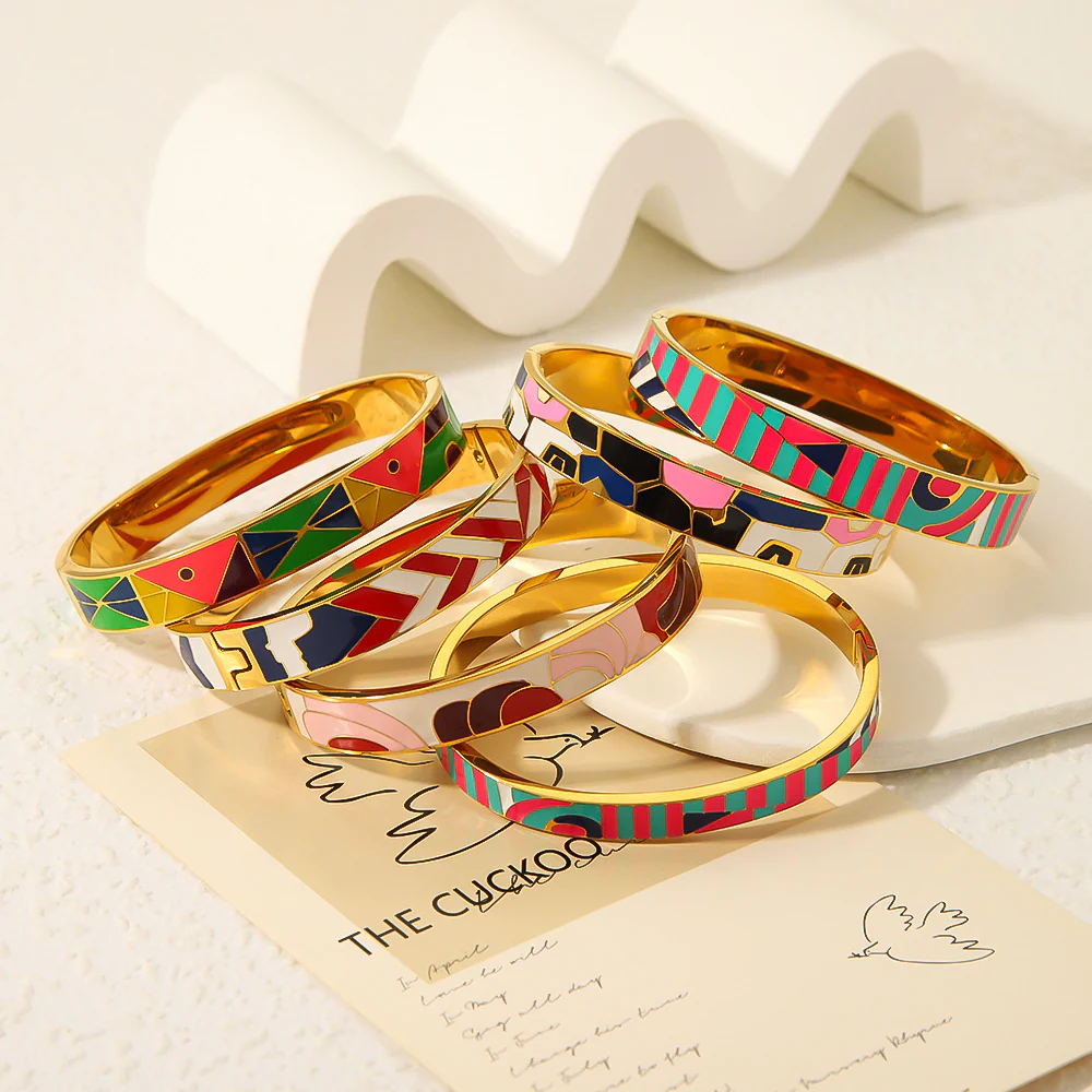 Geometric Rainbow Bracelet