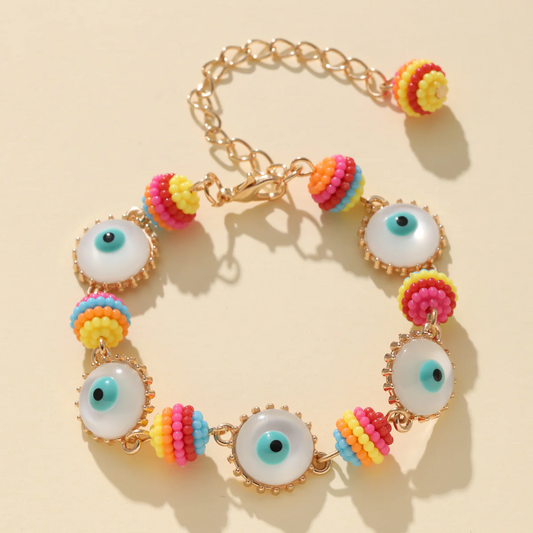 Beaded Evil Eye Bracelet