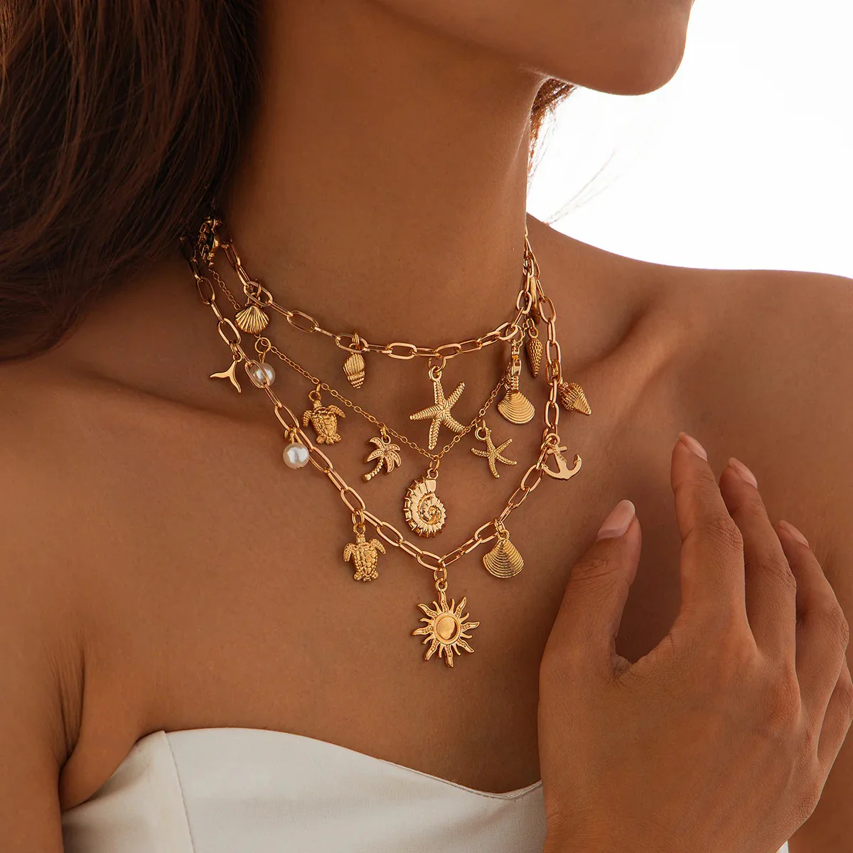 Fabio Layered Neckace