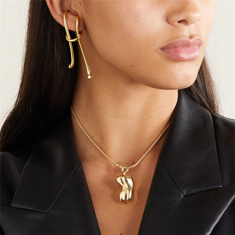 Golden Pierce-less Earrings
