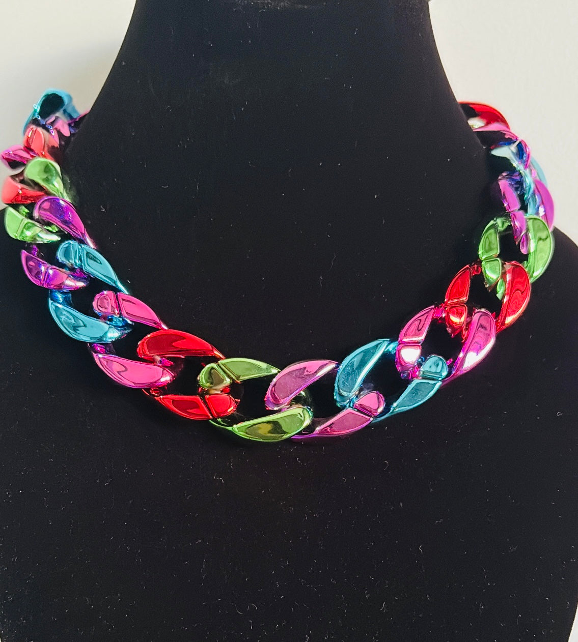 Multi Curb Link Necklace