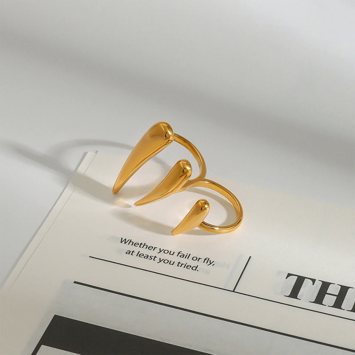 Pooky Double Finger Ring