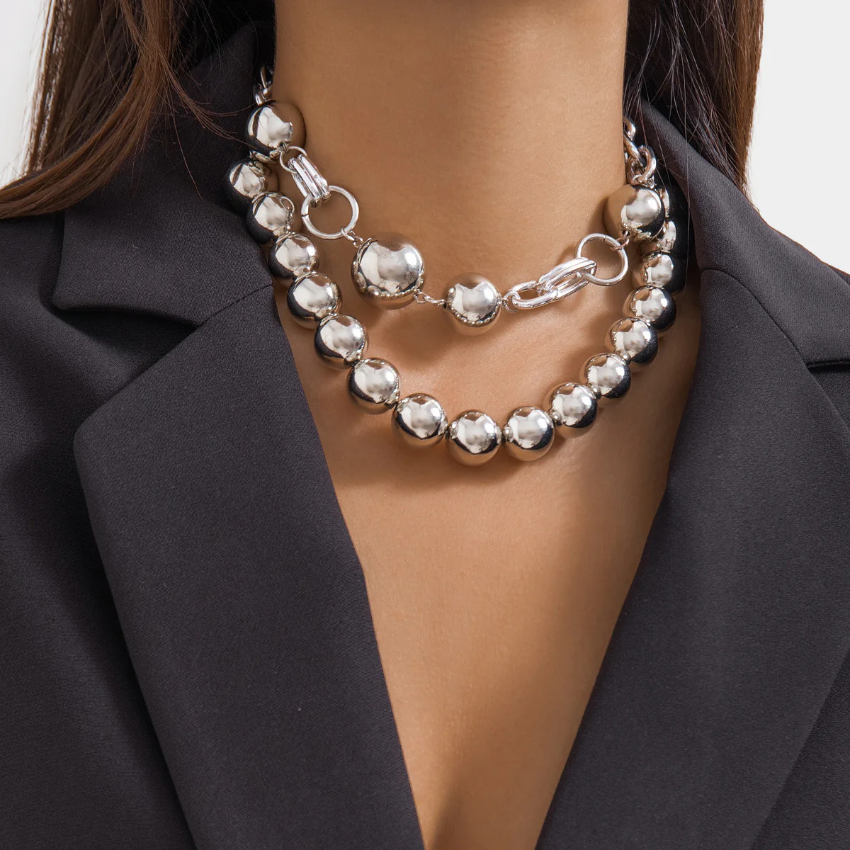 Ball Double Layered Necklace