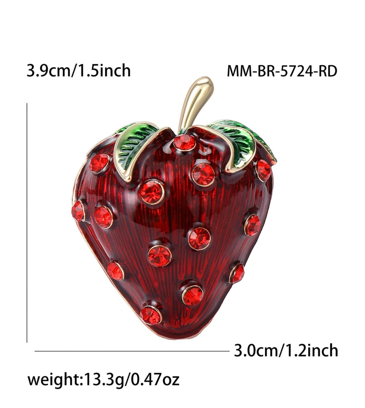 Strawberry Brooch