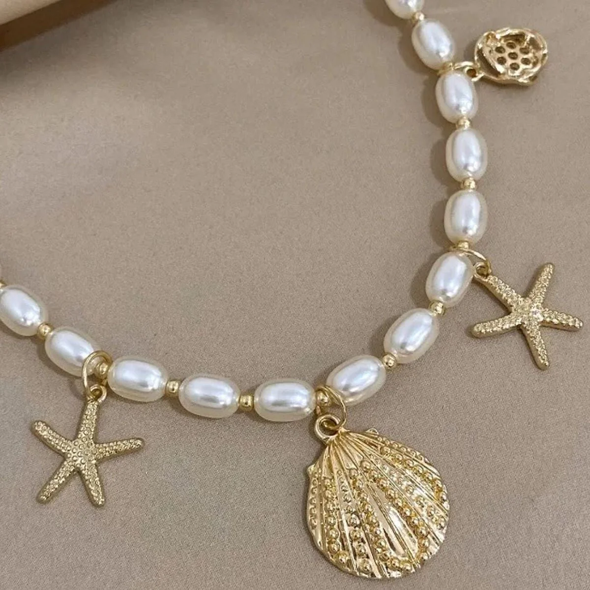 Starfish Pearl Necklace