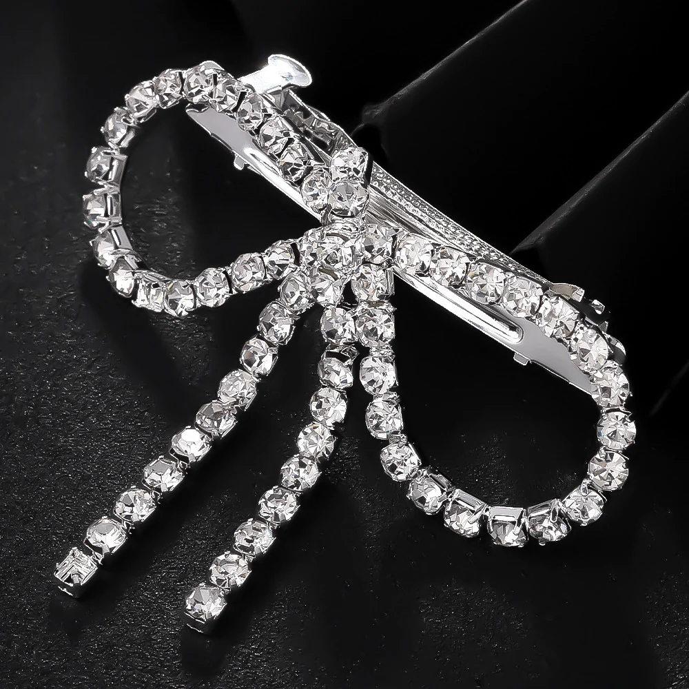Diamond Bow Clip