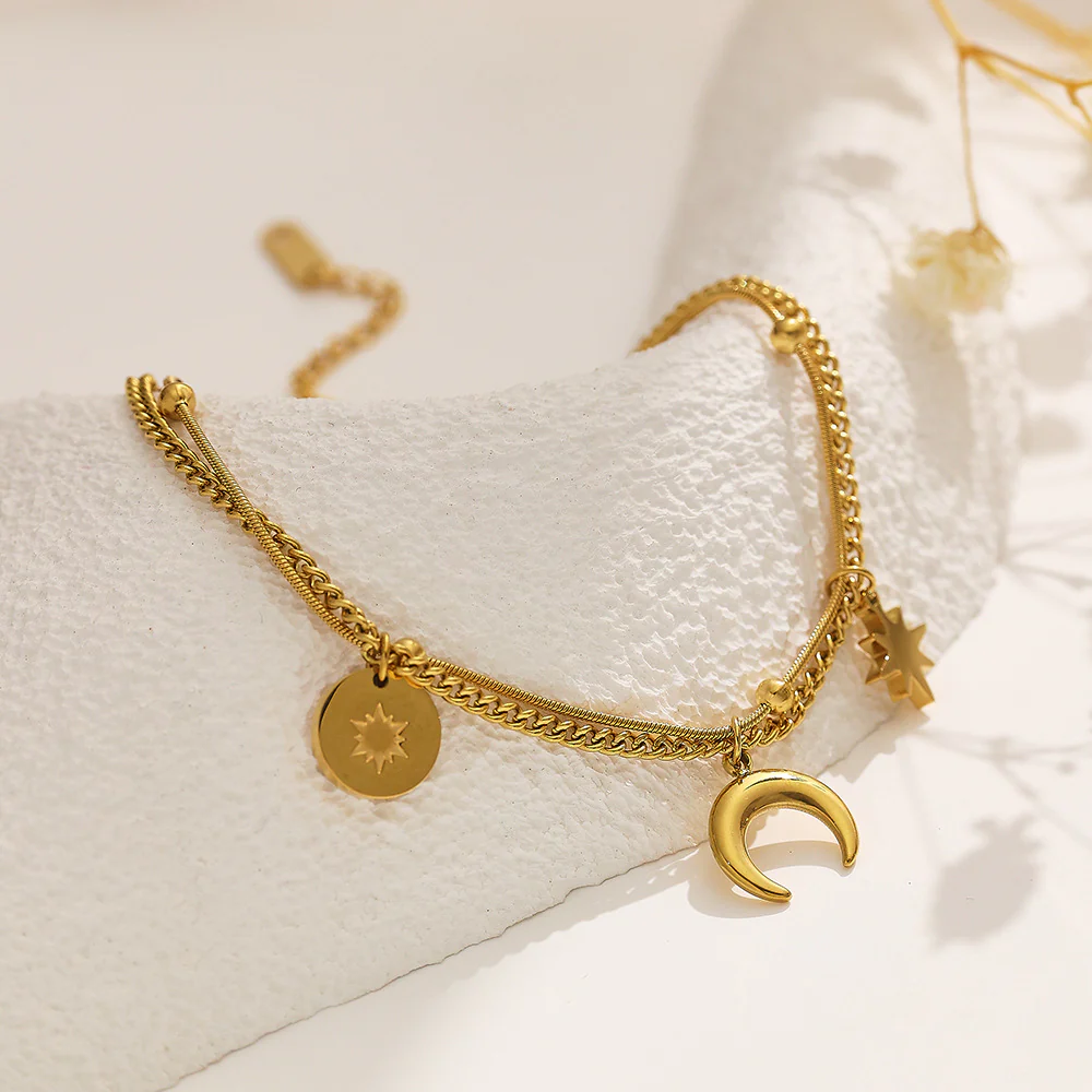 Moon and Star Bracelet