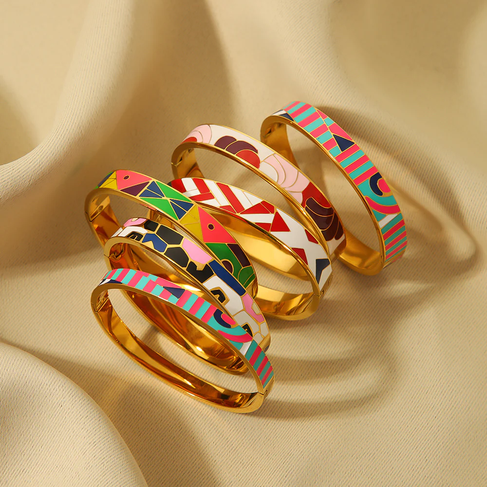 Geometric Rainbow Bracelet