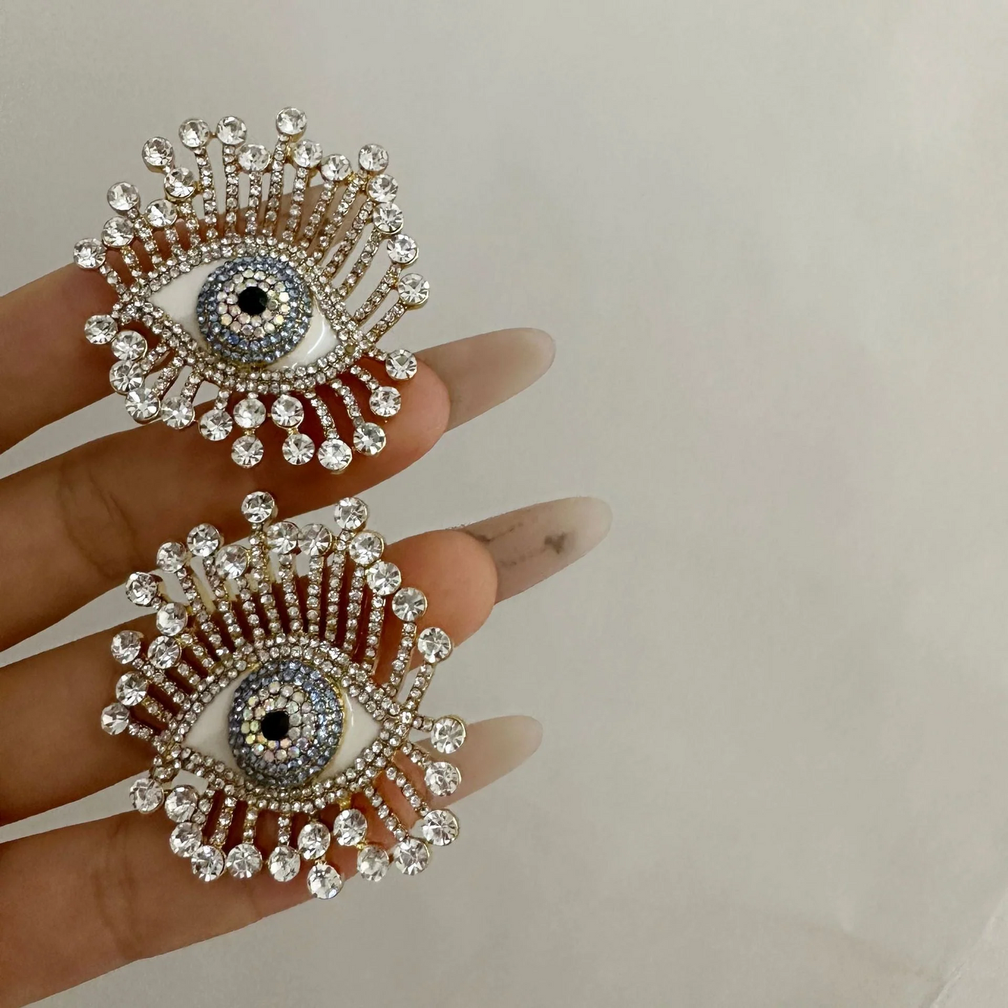Evil Eye Diamond Stud