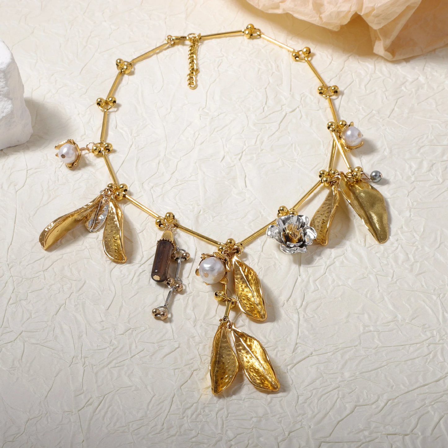 Leafy Charmed Necklace