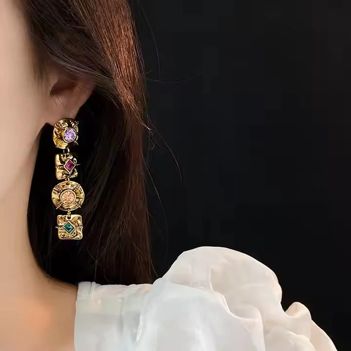 Vintage Stone Earrings