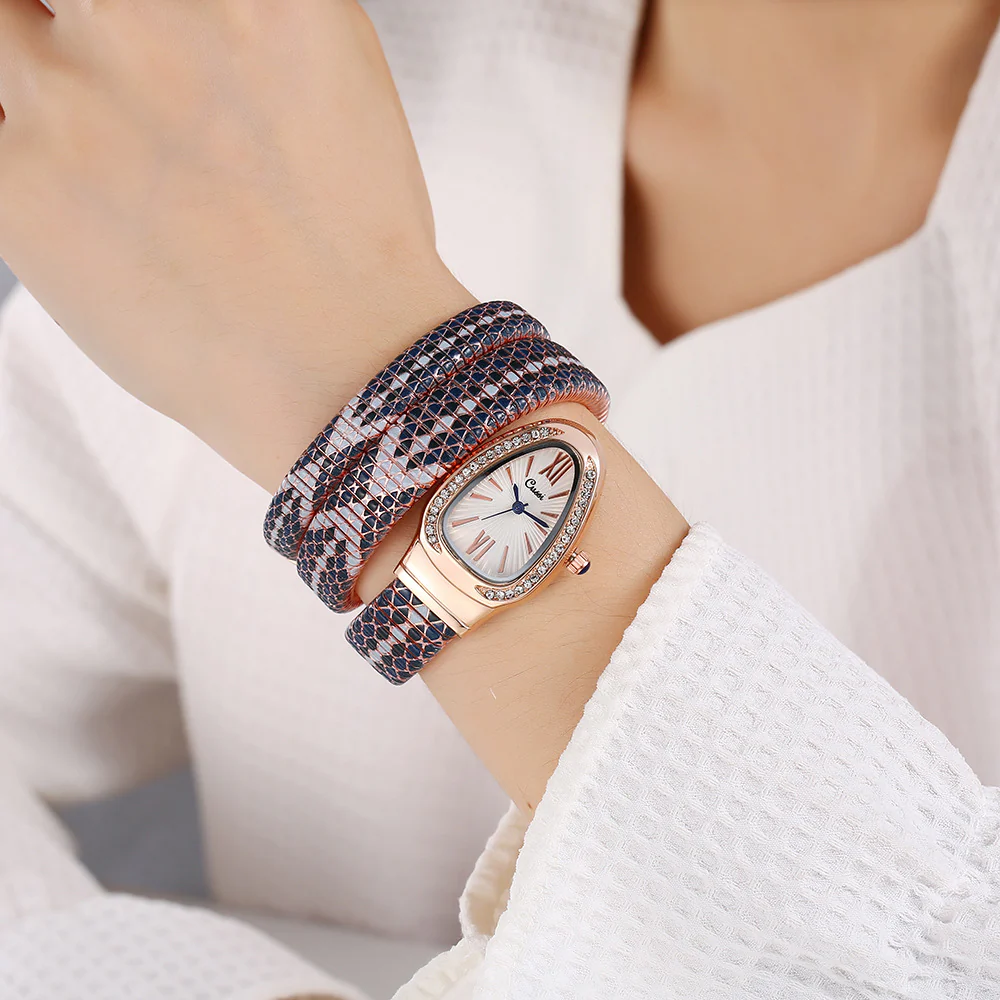 Blue Serpent Watch Bracelet