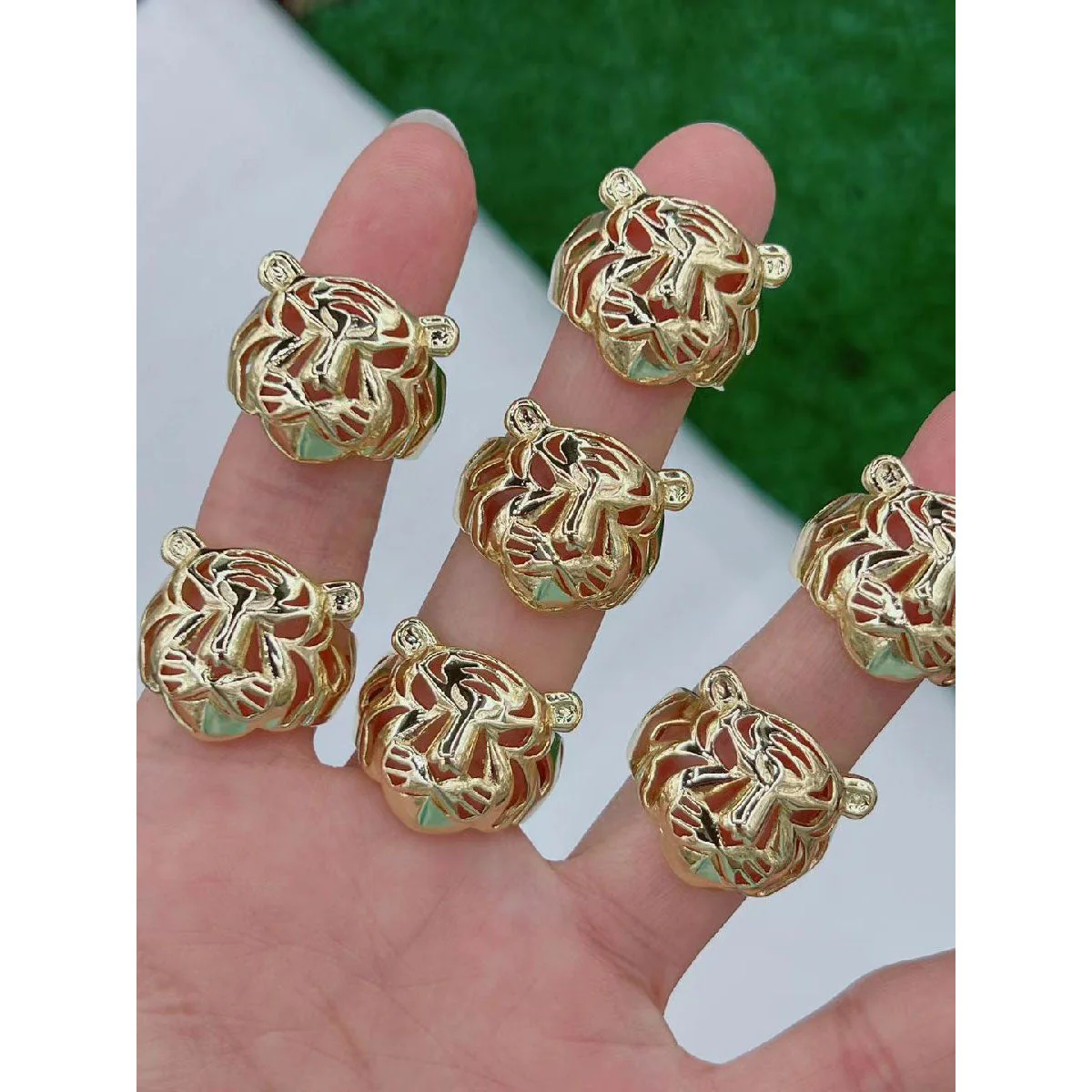 Tiger Face Ring