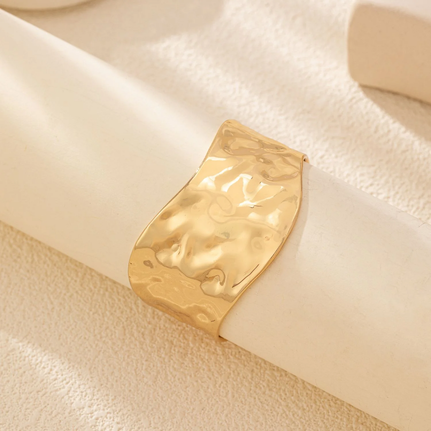 Golden Dented Cuff