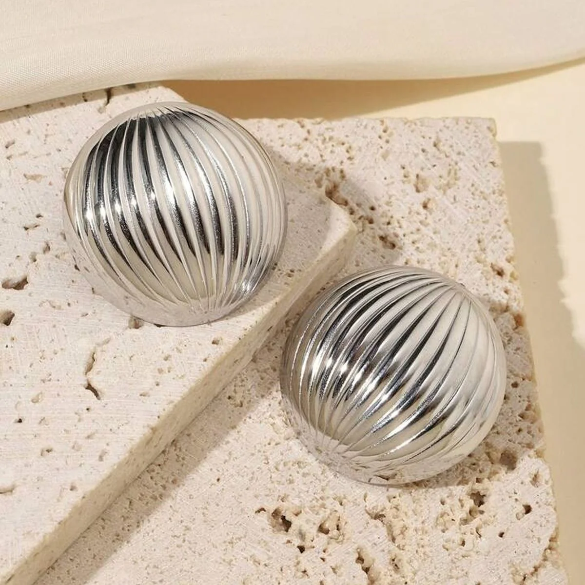 Disco Ball Stud Earrings