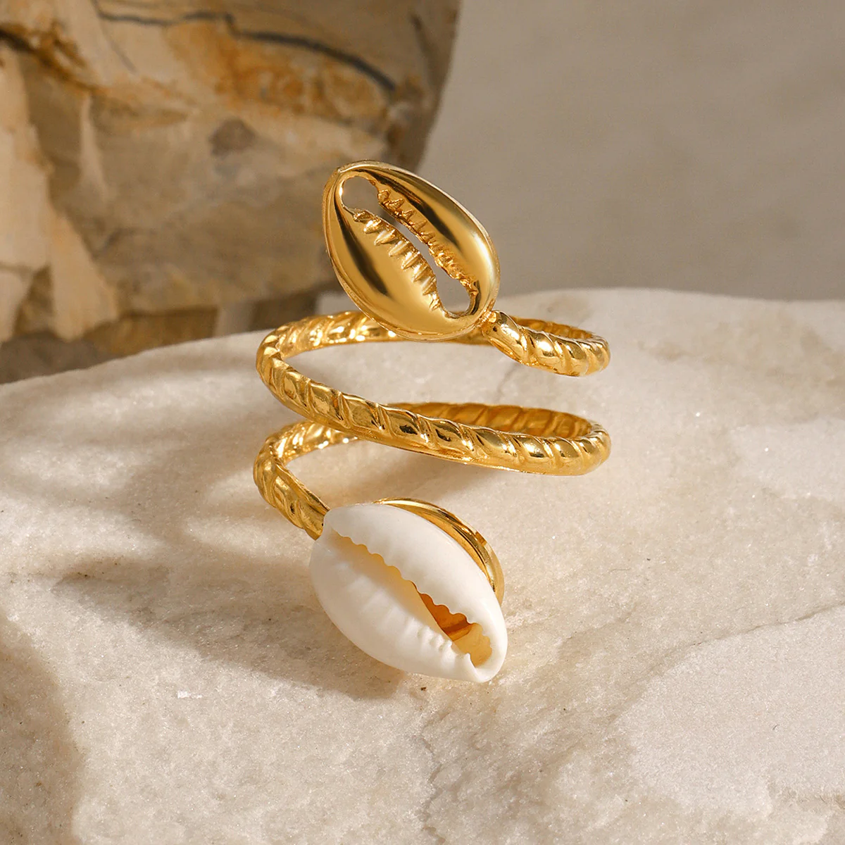 Shell Statement Ring