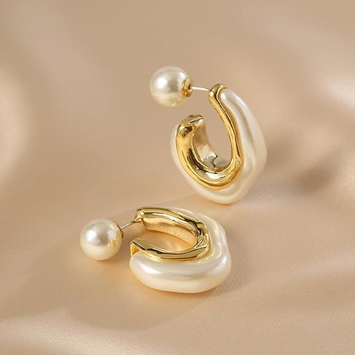 White Pearl Hoop