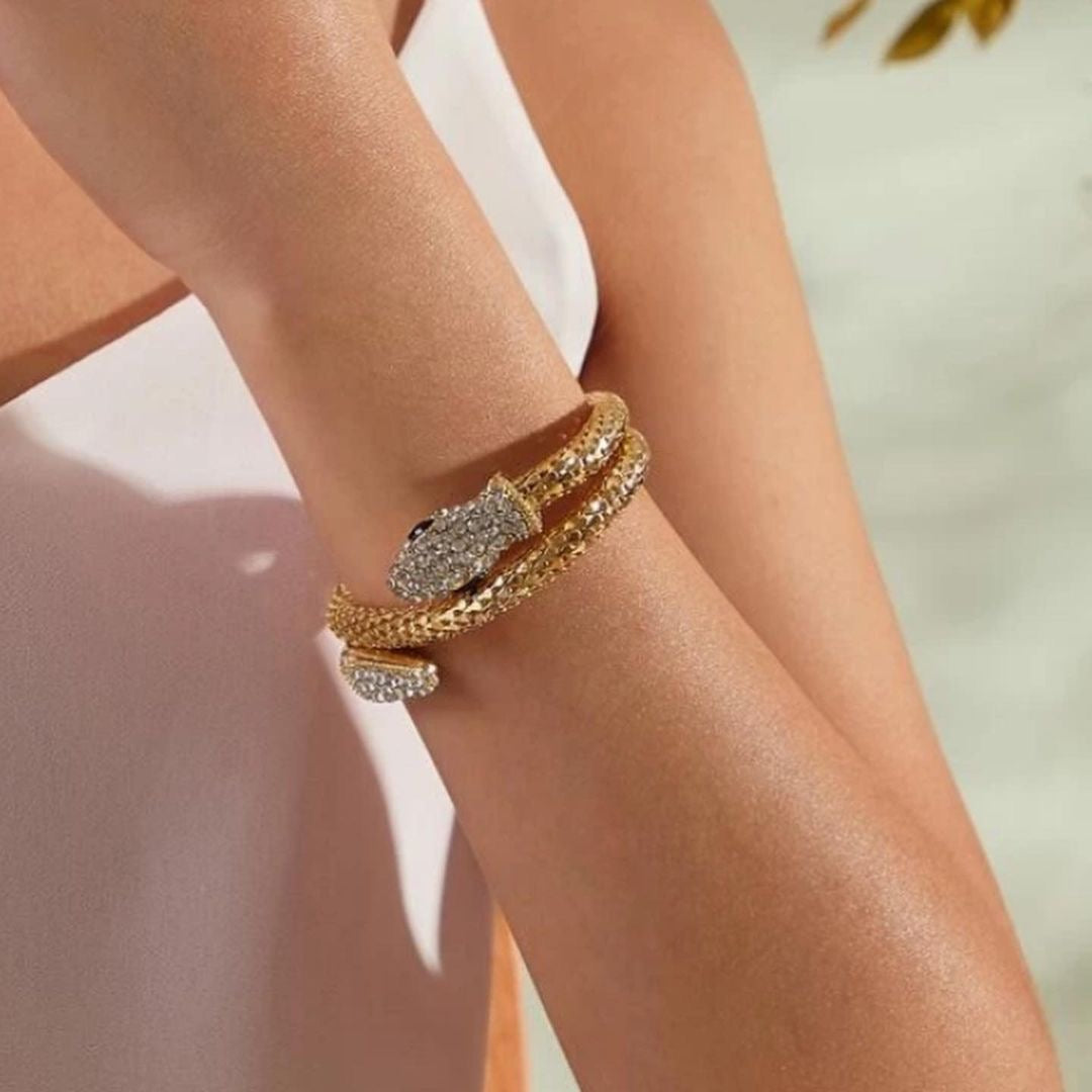 Golden Snake Wrap Bracelet
