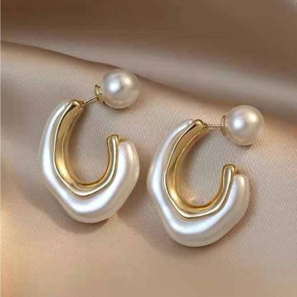 White Pearl Hoop