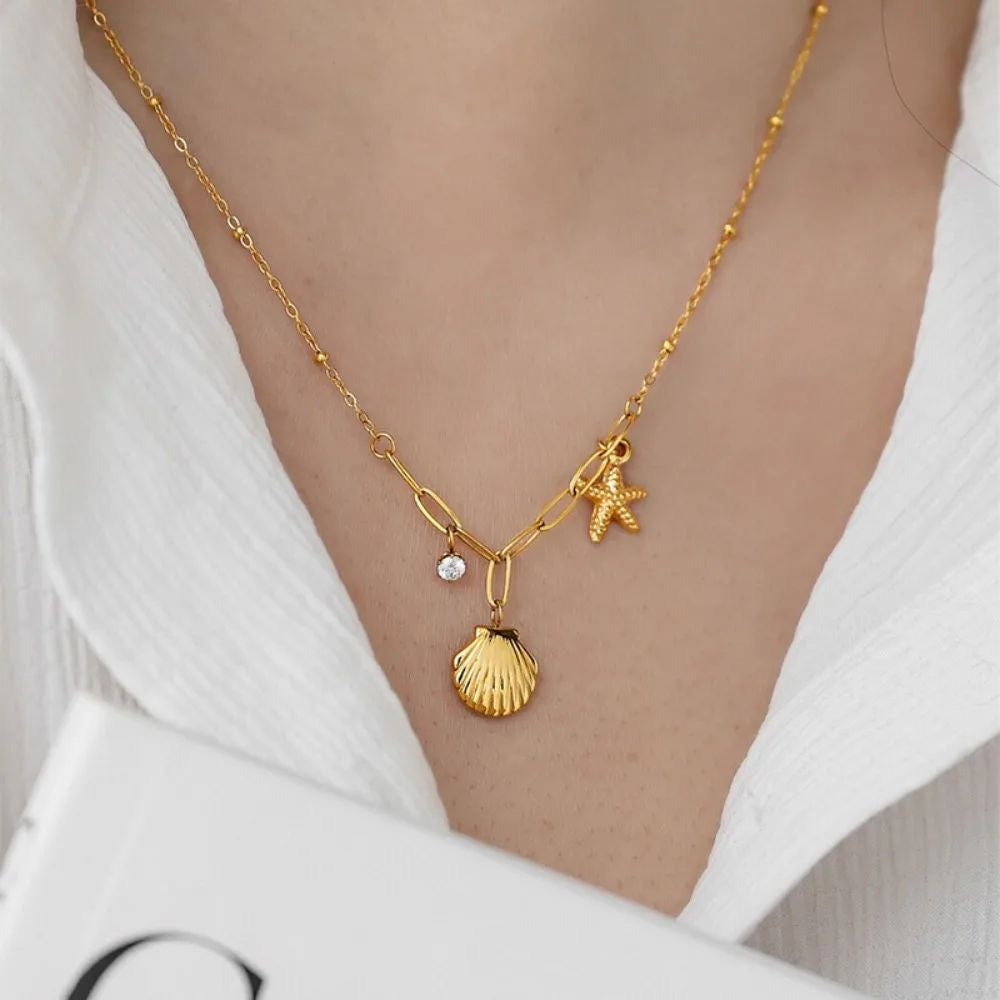 Shell Star Necklace
