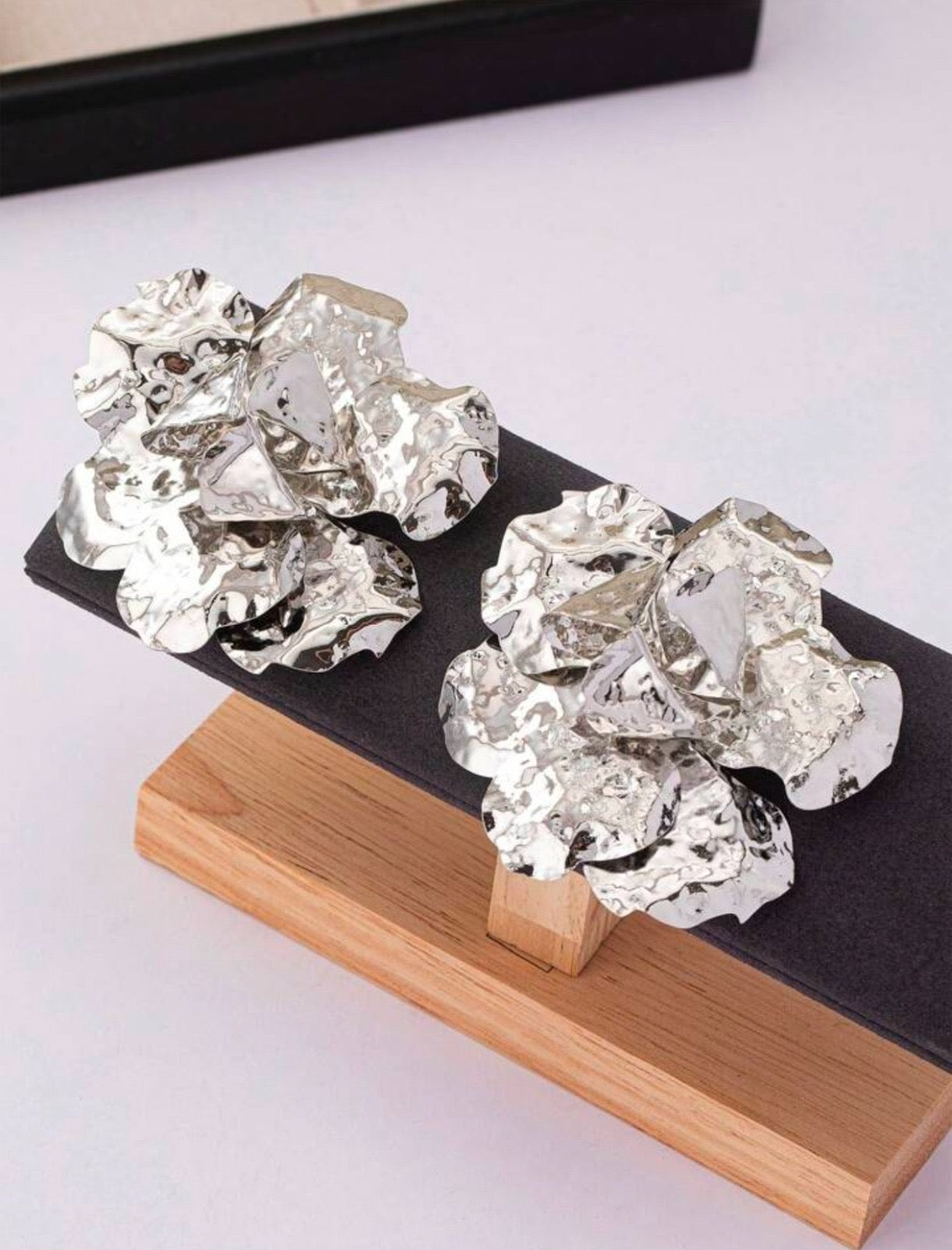 Silver Foil Earring