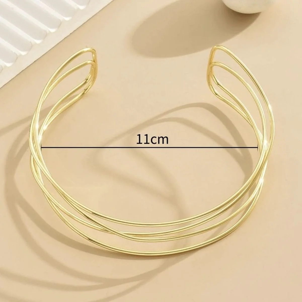 Lined Choker Necklace