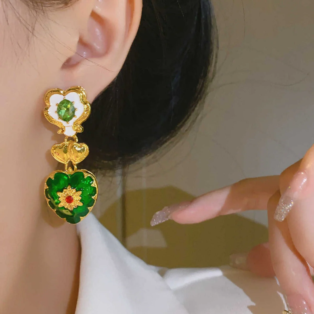 Rainbow Heart Enamel Set