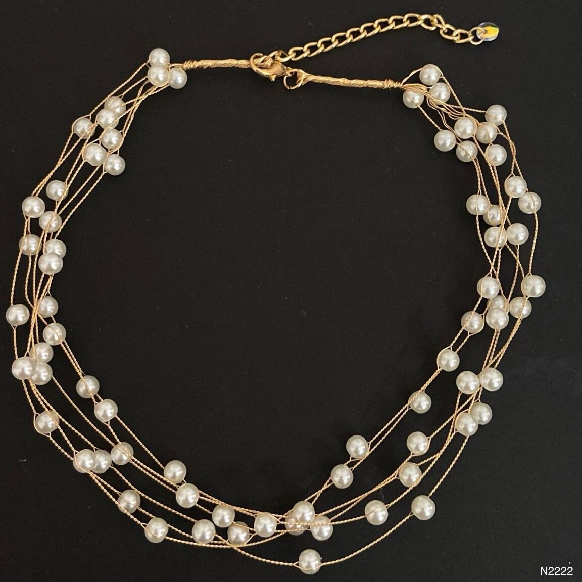 Loose Pearl Choker Necklace