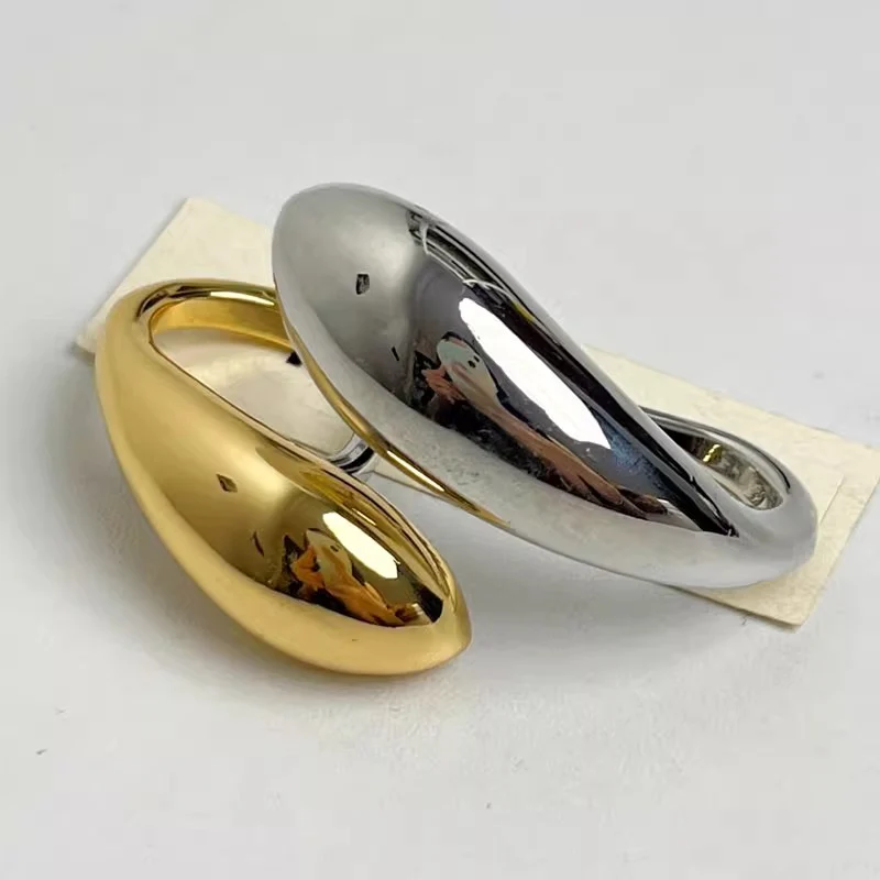 Two Tone Double Finger Ring