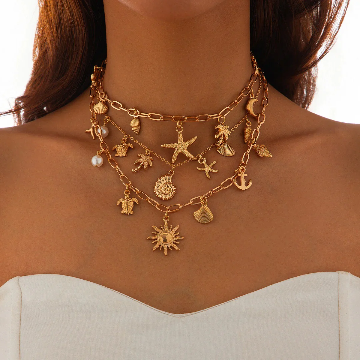 Fabio Layered Neckace
