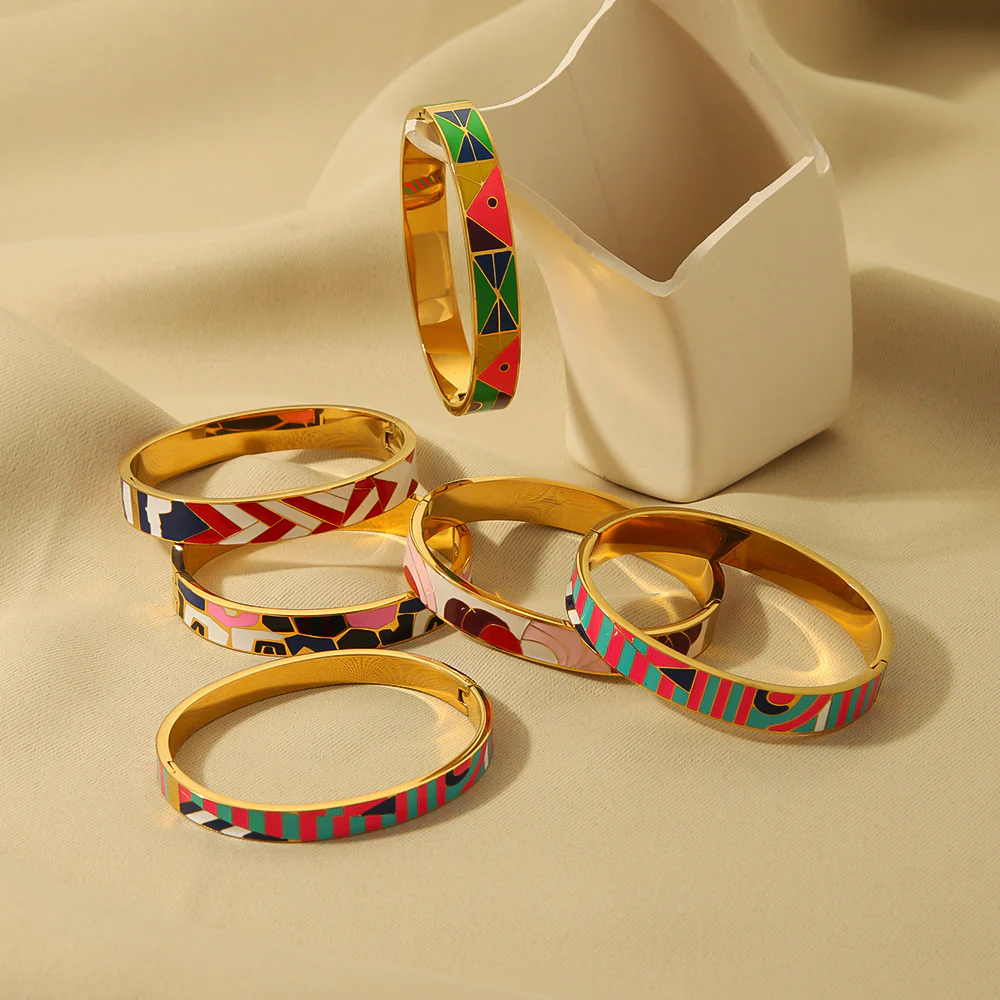 Geometric Rainbow Bracelet