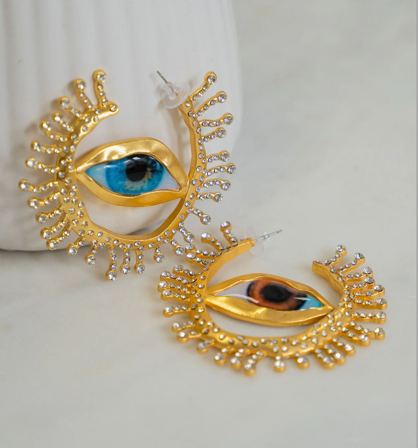Evil Eye Junk Hoops