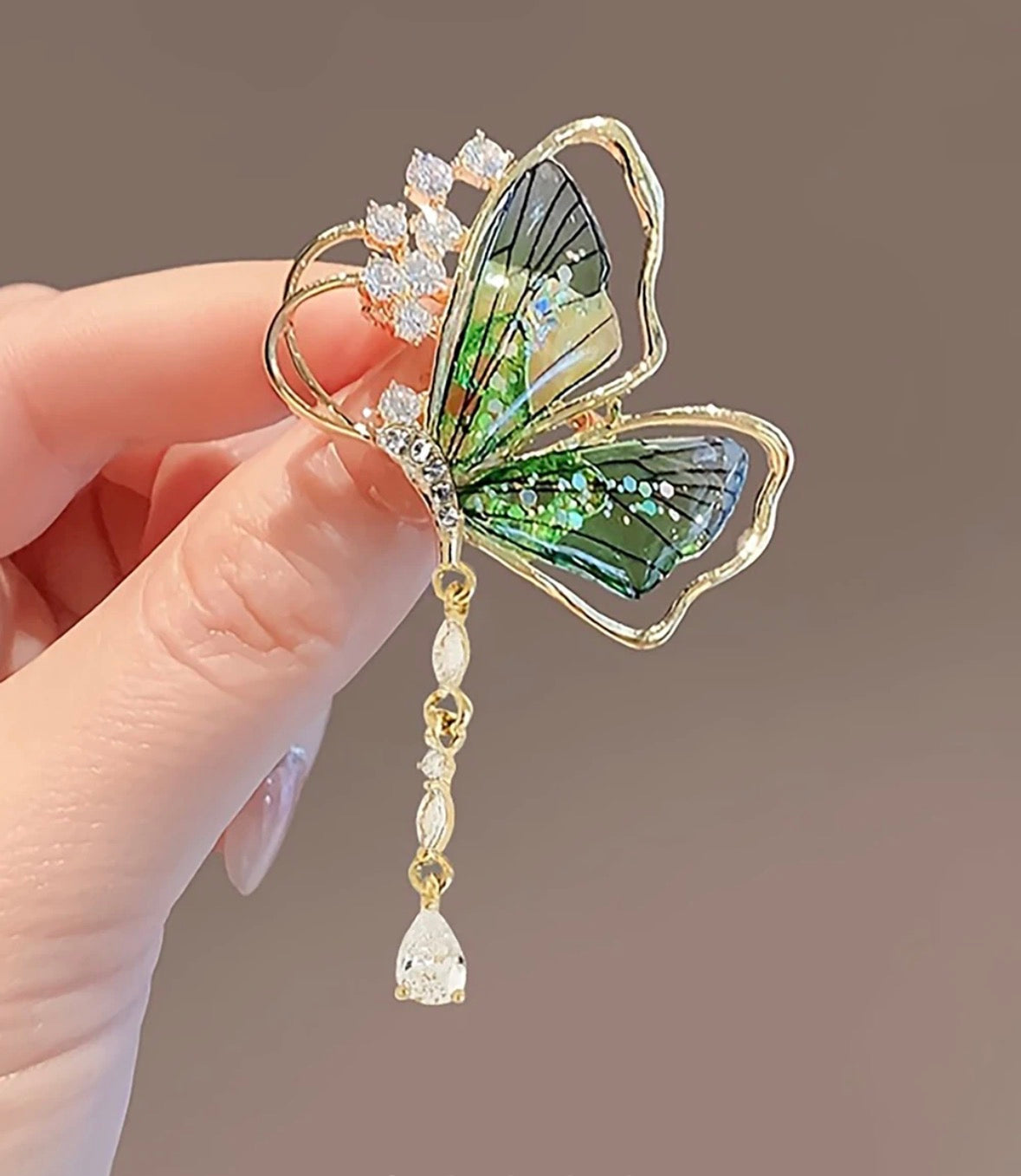 Half Butterfly Brooch