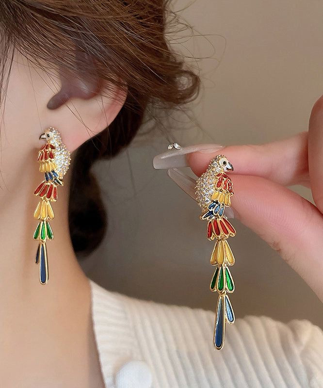Colourful Parrot Earrings
