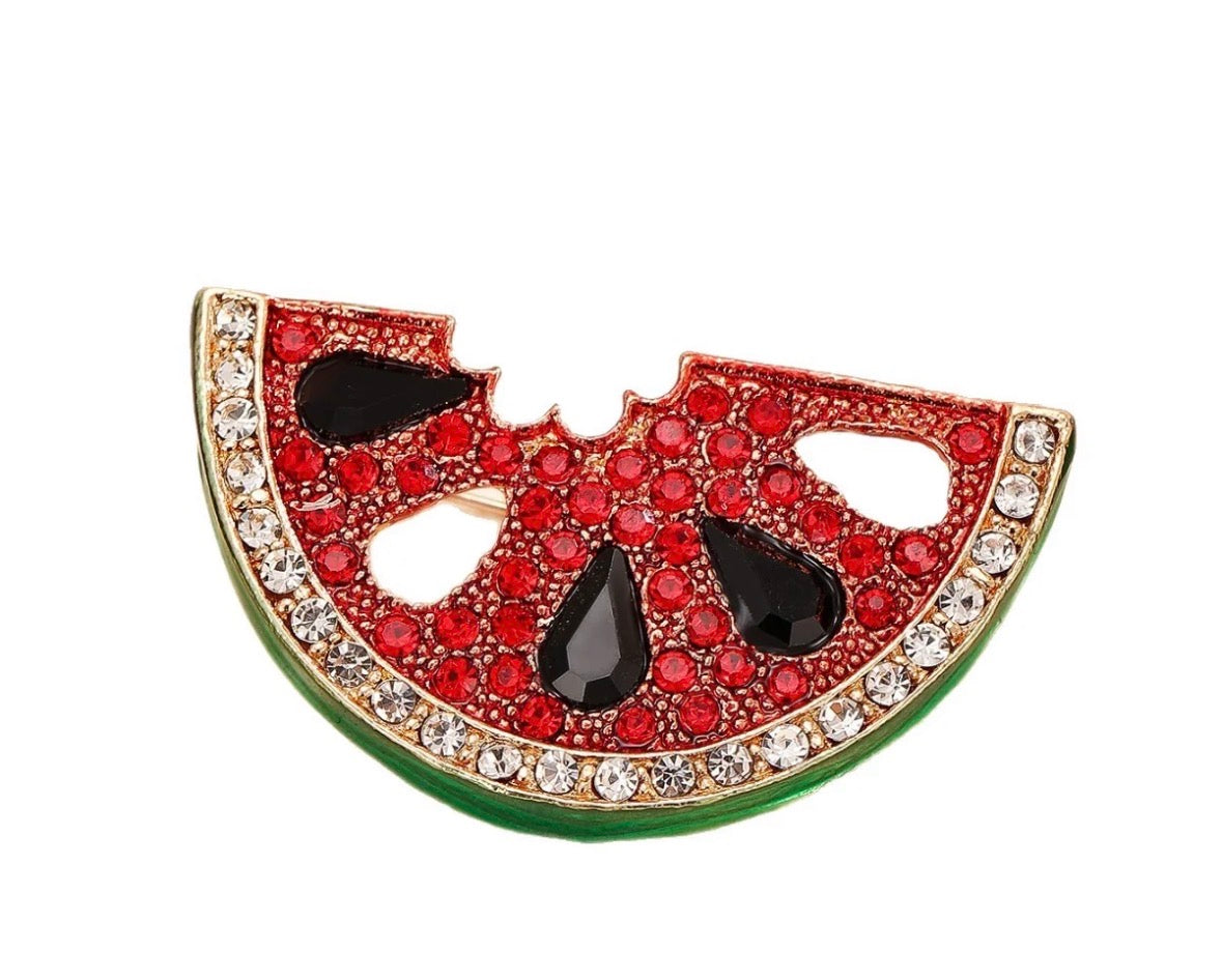 Watermelon Brooch